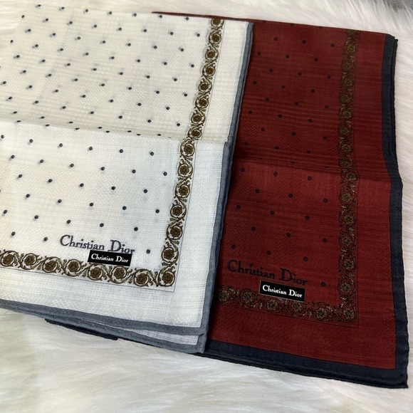 CHRISTIAN DIOR cotton handkerchief bundle - Picture 3 of 7